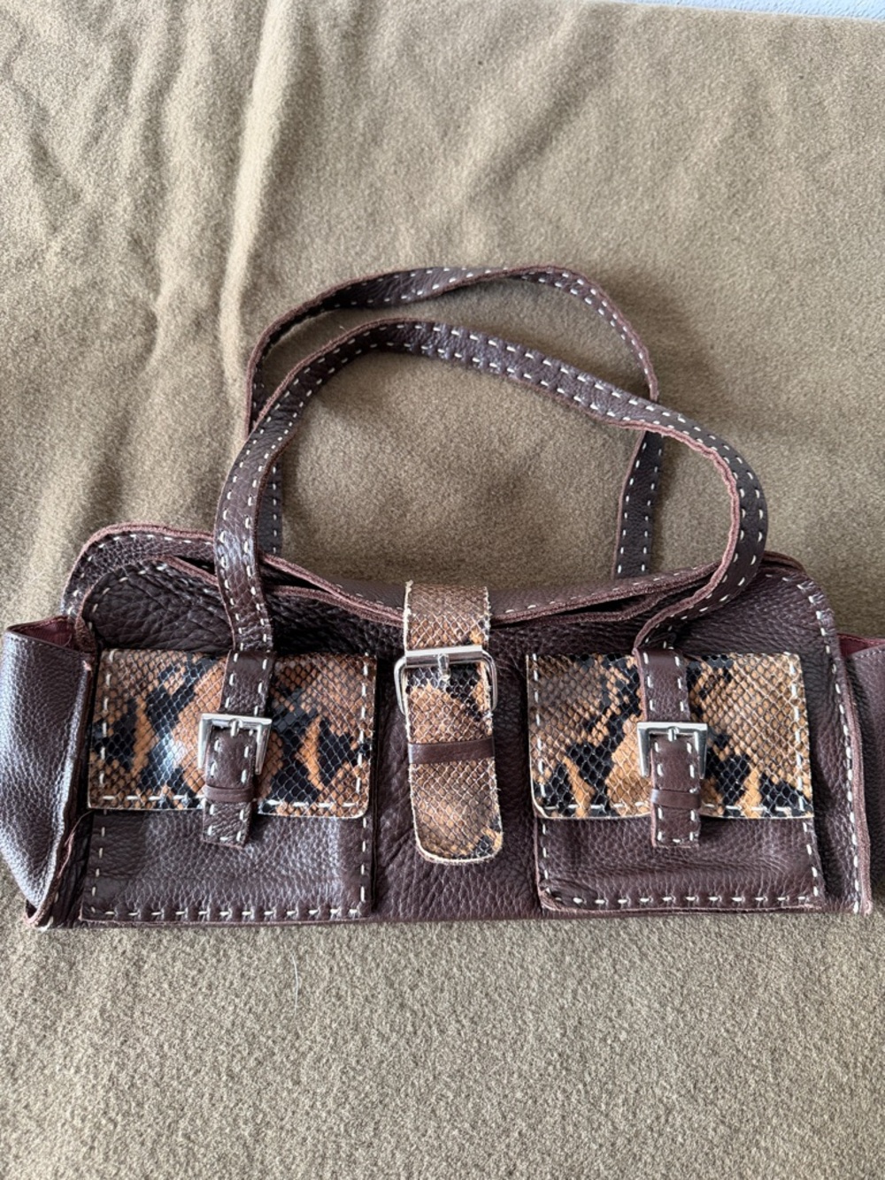 Carla Mancini Leather Handbag